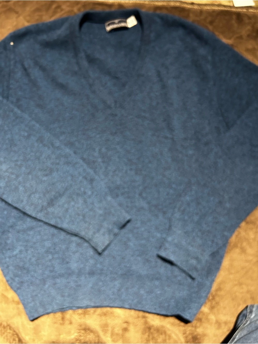 Women’s Blue V-Neck Sweater